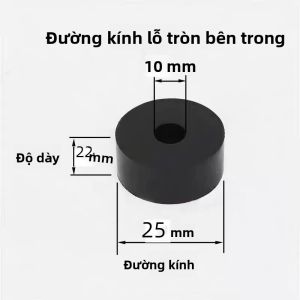 Máy Bơm Khí Nén Đệm Hấp Thụ Sốc Bằng Cao Su Dày Máy Lạnh Trong Nhà Đệm Hấp Thụ Sốc Hình Tròn Nhỏ Đệm Cao Su Chịu Nhiệt Độ Thấp