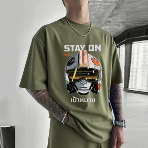 เสื้อยืดลายสตาร์วอร์สสำหรับผู้ชายและผู้หญิง แฟชั่นฤดูร้อน สไตล์ Y2K ผ้าฝ้าย แขนสั้น เสื้อยืดลำลอง สตรีทแวร์ ลายอนิเมะ เสื้อผ้าแฟนคลับ