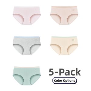 Nanjiren | Cotton Antibacterial Seamless No Riding-Up Breathable Womens Panties