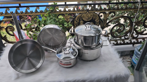 Bộ nồi inox 5 ĐÁY Sunhouse SHG991 dùng với mọi loại bếp - hàng chính hãng