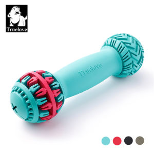 TRUELOVE Durable Dog Chew Toys Rubber Dog Toys Interactive Easy to Clean Indestructible Feeder Game for Aggressive Chewer