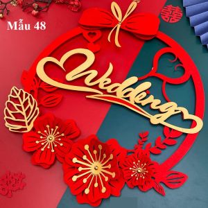 [Cao cấp] Chữ Hỷ trang trí ngày cưới chất đẹp