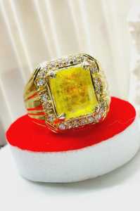 Cincin Batu Yellow Catam Afrika Natural (High Quality)