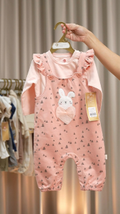 Elegant Kids ชุดเด็กผู้หญิง 6-24 เดือน ชุดเอี๊ยมแขนขายาว ลายWinter Collection | Babytrend