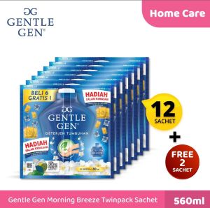 Gentle Gen Deterjen Cair 14 Sachet – Anti Noda Lembut di Tangan