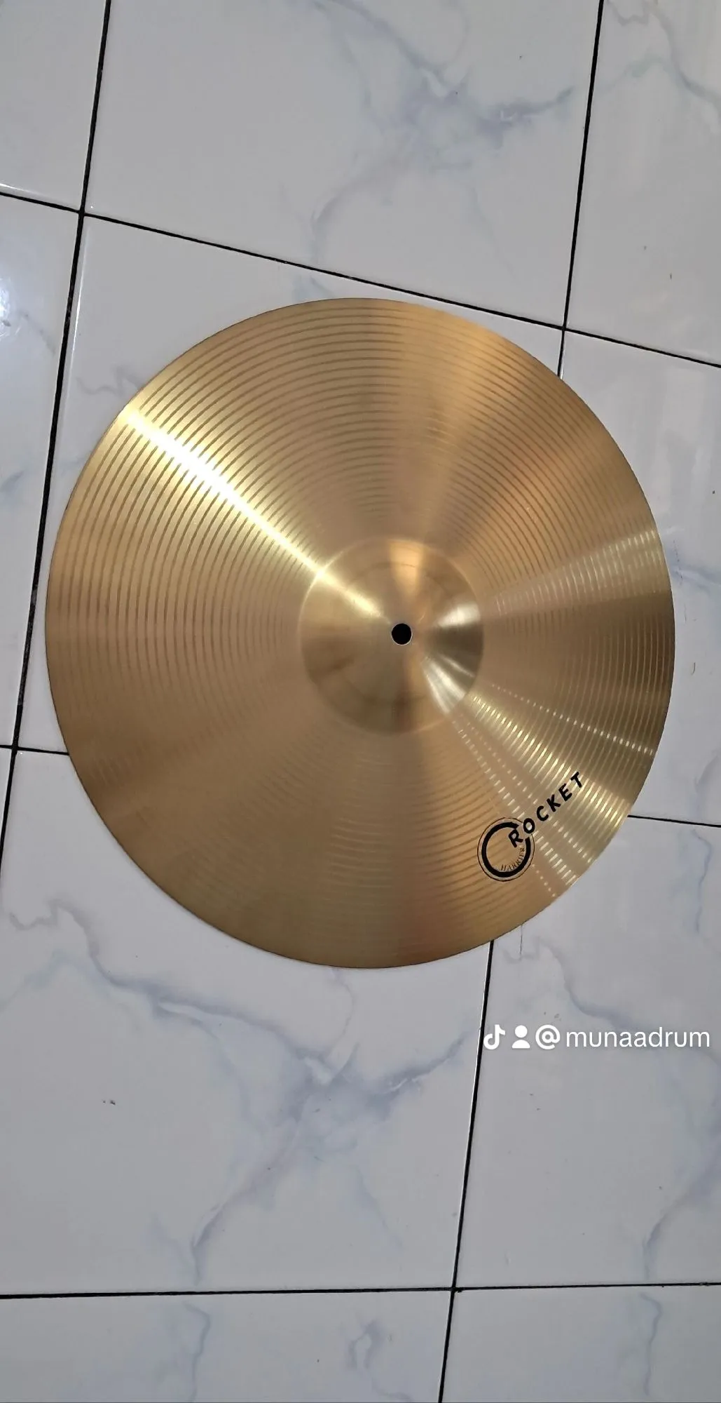 cymbal Kuningan 14 inch Simbal drum set impor ORI bahan tebal. | Lazada ...