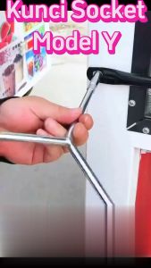 Kunci Sok Y 8 x 10 x 12 mm Pendek | Kunci Sok Y Murah | Kunci Sock Shock Socket Silver