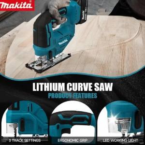Makita | Makita DJV182Z 18V LXT Máy Cưa Lọng Không Dây Không Chổi Than Máy Cưa Lọng Điện 340W Có Tay Cầm Có Thể Điều Chỉnh Để Cắt Chính Xác