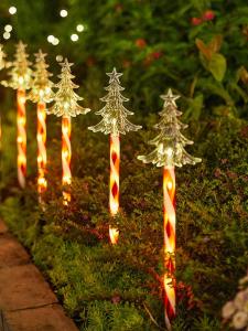 Large Solar Powered Outdoor Christmas Lights Garden Decorations Festive Atmosphere Creating Yard Scenarios Plug-In Lights