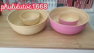 Chậu ngâm chân  ngâm tay bằng tre dùng trong Nail và Spa  gội đầu