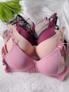 Fashion bra for woman non wire tela silk class A ladies bra plain breathable bra suitable CupA 3hook
