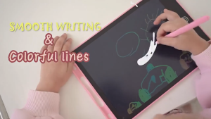 12Inch LCD Writing Tablet For Kids Color Screen Portable Drawing Board With Pen One Button Erase Toy