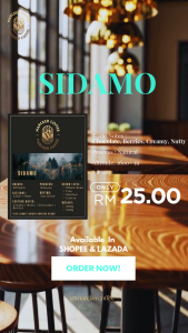 Marcker Coffee - Pure 100% Arabica Coffee Beans Ethiopia Sidamo Freshly Roasted |  Kopi Arabica | (200g & 500g)