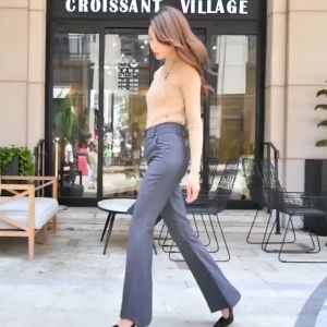 Quần suông loe vẩy cạp cao 2 nút có bigsize (40-75kg) mặc đi làm đi học đi chơi tôn dáng -DTS-Mã 985