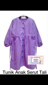 TUNIK ANAK UMUR 4-14 TAHUN BLOUSE ANAK PEREMPUAN FULL KANCING BAHAN BABY CODORAY FREE ONGKIR CASHBACK BISA COD