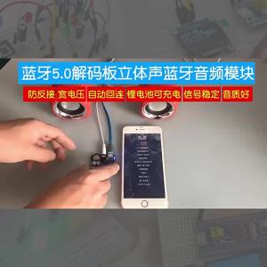Risym | Bluetooth 5.0 Stereo Volume Adjustable Audio Module Wide Voltage Support