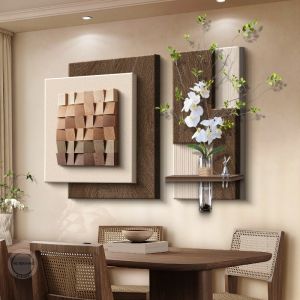 RUIBAHAO | Stylish 3D Solid Wood Wall Art