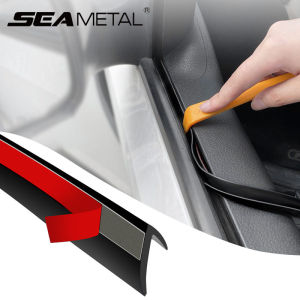 SEAMETAL Car Door Window Seal Strip Rubber V Shape Auto Side Window Gap Filler Weatherstrip Noise Insulation Protector Strips