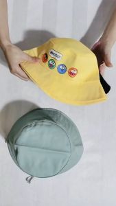 Kids Bucket Hat Topi Cartoon Cute Boys and Girls Fashion Bucket Hat Korean Style Travel Sunshade Caps Sun Headwear Topi Budak Topi Tutup