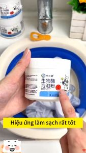 Bột giặt Enzyme sinh học - Làm Sạch Vải Ố Vàng Vết Bẩn Khó Giặt Quần Áo Bị Mốc - shoptayruamax