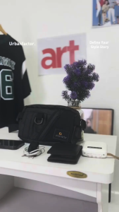 NEO BLACK |ManNeedMe x URBAN| Tas Selempang Pria Wanita Waist Bag