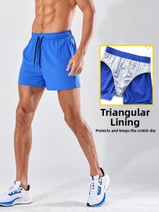 Mens Double Layer Quick-Dry Loose Short