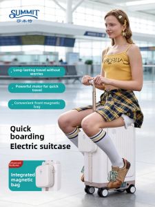 Electric Ride-on Luggage Travel Case