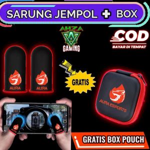 COD - Sarung Jempol Game Isi 2Pcs + Box Pouch Premium Sarung Jempol Gaming Anti