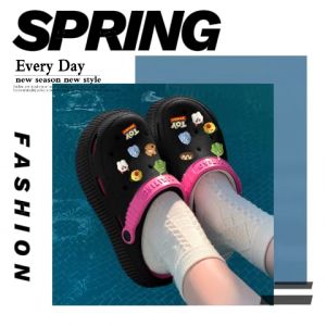 LHFriday  เข้าใหม่ รองเท้าแตะแฟชั่นหัวโตผู้หญิง มาพร้อมเซ็ทตัวติดลายใหม่ นิ่ม ใส่สบายสุดๆ เลือกได้ฉ่ำๆถึง 6 สีต้องมีแล้วมั้ย สั่งเลยค่า พร้อมส่งมาก