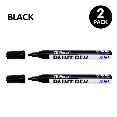 Black/White Oil Based Paint Pens Permanent Marker for Metal Wood Canvas Fabric Plastic Tire Glass Waterproof