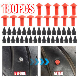 180Pcs/set Car Rubber Nail Mushroom Plug Universal Motorcycle Bicycle Tire Repair Kit Durable Long-lasting Puncture Repair Sealing Plug Car Accessories