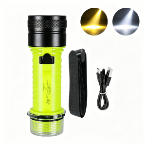 Đèn Pin Lặn Chuyên Nghiệp Chống Nước IPX8 Sạc Type-C Chiếu Sáng Dưới Nước 50m Vỏ Hợp Kim Nhôm Dùng Cho Lặn Biển
