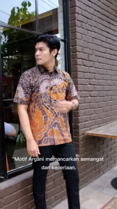 Baju Kemeja Batik Tulis Pria Dewasa Lengan Pendek Lapis Furing Halus Tebal Adem Terbaru