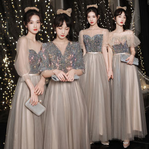 Glary ĐầM Dạ HộI Phù Dâu Ngôi Sao Đầm Dự Tiệc Dáng Dài Cổ Tích Khí Chất