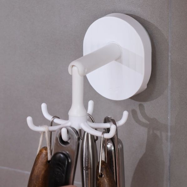 TAILI rotating hook, punch-free hook, bathroom kitchen corner rotating ...