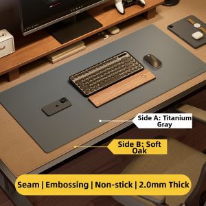 XingHeChenMian | Luxury Large Leather Mouse Pad Desk Mat