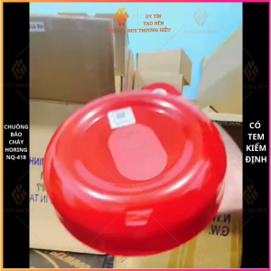 Chuông báo cháy 6inch 24VDC HORING NQ-618 có tem kiểm định  dùng với hệ thống và tủ trung tâm báo cháy