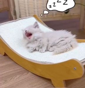 PetStern ที่ลับเล็บเปลนอน เสาลับเล็บแมวป่านศรนารายณ์ ทนต่อการสึกหรอ ที่นอนแมว ขนาดใหญ่ แผ่นข่วน