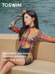toswim | Slimming Sleeve Thermal One-Piece Swimsuit