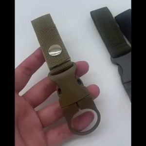 1-3pcs Nylon Tactical Outdoor Gear Clip Band Carabiner Water Bottle Buckle Hook Holder Keychain Belt Webbing Strap for Camping