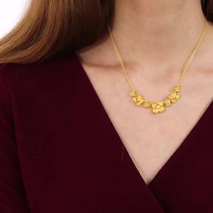 Chow Sang Sang 周生生 Wedding Collection Floral 999.9 24K Pure Gold Mother of Pearl Camellia Necklace 90231N #四点金 Si Dian Jin #TheGoldenFour