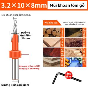 DAIENGONGJU | Mũi Khoan Nở Lỗ Bước Đáy Phẳng Cho Gỗ và Nhựa