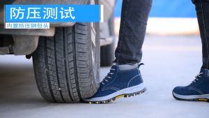 Brand GenGeGo（COD 3 Days Delivery）Sneakers Safety Shoes Labor Insurance Shoes Mens Women High Steel Toe Anti-smashing Safety Shoes Wear-resistant Work Shoes Construction Site Safety Boots Steel Toe Work Safety Boots