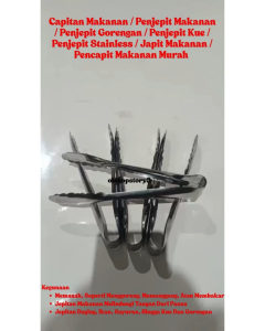 Capitan Gorengan 19 Cm Gigi Daun/Jepitan Gorengan Serbaguna / Capitan Kue