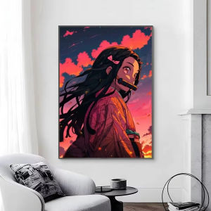 Kayou | Oil Painting By Numbers N-nezuko Anime Characters DIY Number Drawing Canvas Pictures By Numbers Home Decor Large Size