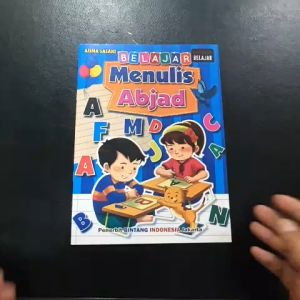 BELAJAR MENULIS ABJAD ( BERGAMBAR & FULL COLOUR )