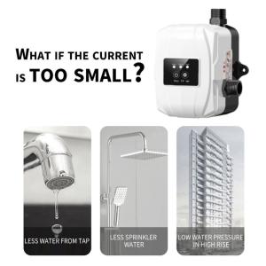 220v Booster Pump Home Silent Automatic Booster Water Pump Connector Housing Safe and Waterproof for Kitchen Sink Shower Head Outside Tap