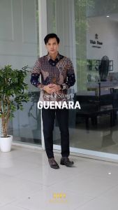 Kemeja Batik Pria Slimfit Motif GUENARA Lengan Panjang Premium Bahan Katun Furing Solo
