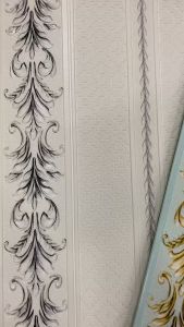 RW Wallpaper Foam 3D Motif Batik Garis Lurus Wall Paper Dinding Aluminium Foil - Ketebalan 6mm - Kelebihan Tekstur 3D