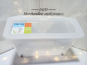 flip top storage box with bottom wheels